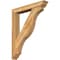 Ekena Millwork Funston Traditional Rough Sawn Bracket w/ Offset Brace, Western Red Cedar, 6"W x 36"D x 44"H BKT0604X36X44FST01RWR - alternate 1